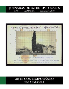 PORTADA 'Arte contemporáneo en almansa' - Jornadas de Estudios Local